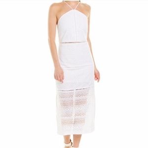 Gorgeous jcrew white eyelet midi dress